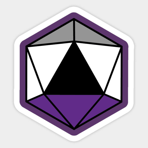 Pride DnD Ace D20 Sticker by bones